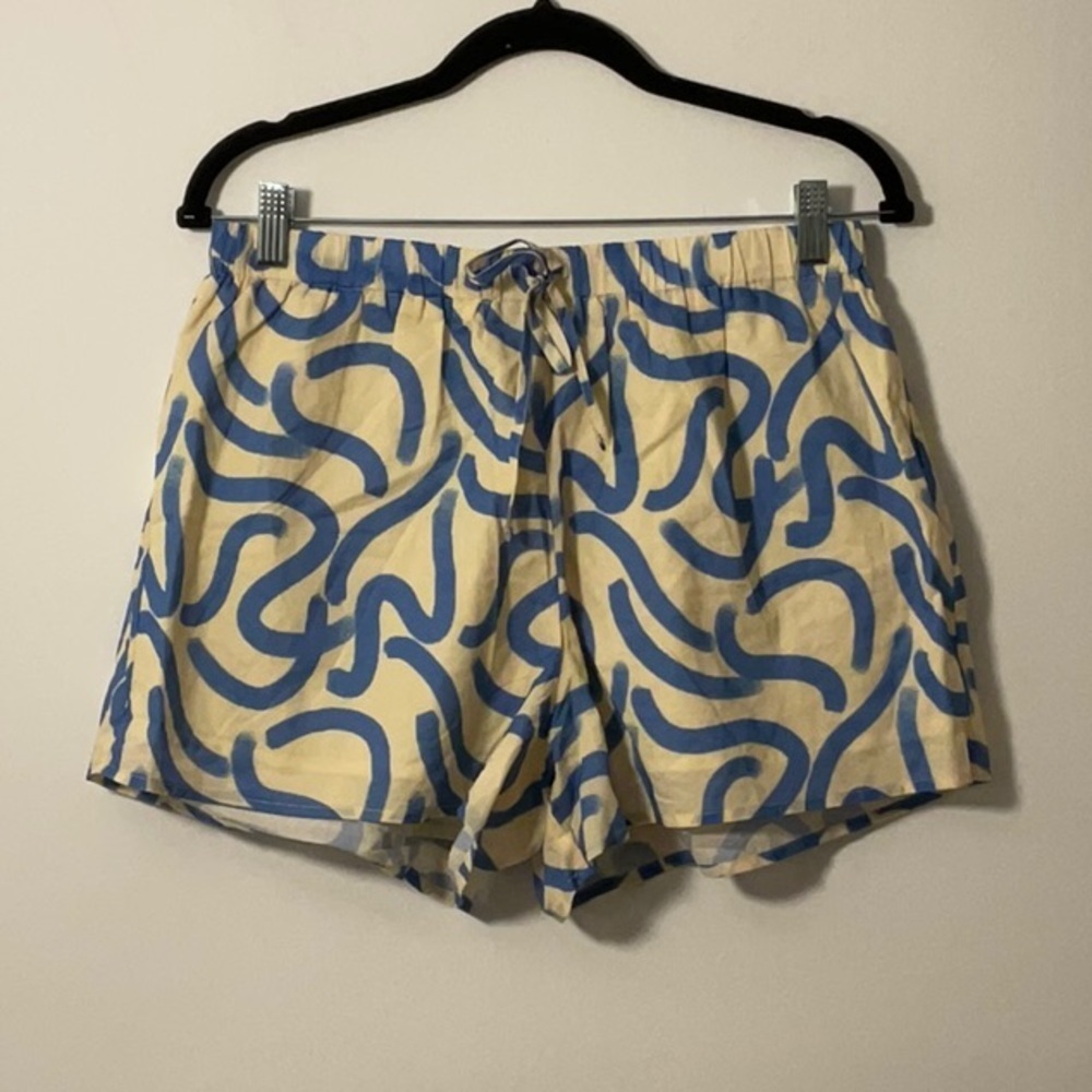 Charlie Holiday Blue and Cream Athletic Shorts